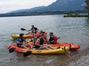 canoë polo séminaire au lac du bouget