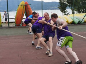 tir à la corde séminaire au lac du bouget